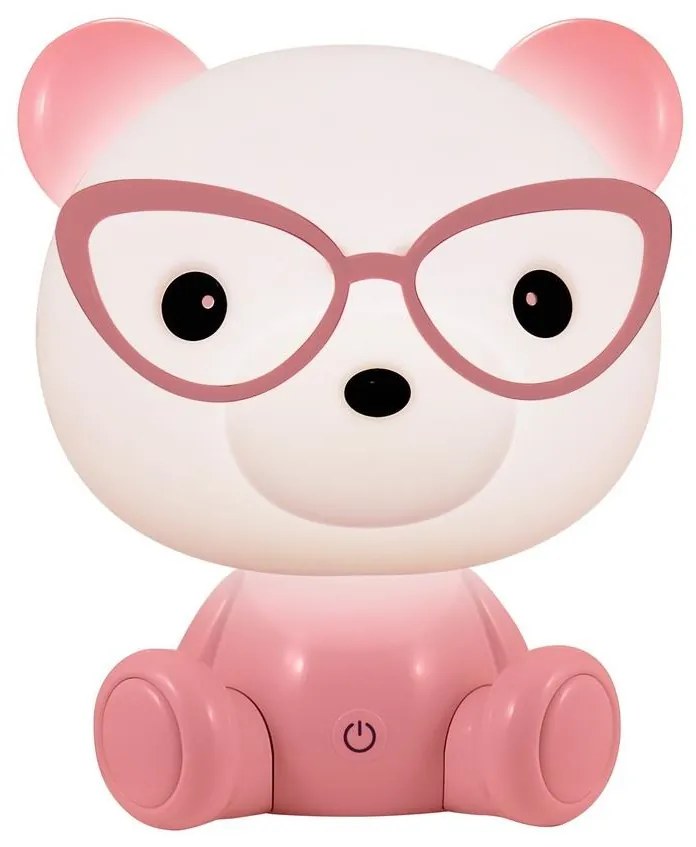 LED Dimmelhető gyerek éjjeli lámpa LED/2,5W medve rózsaszín