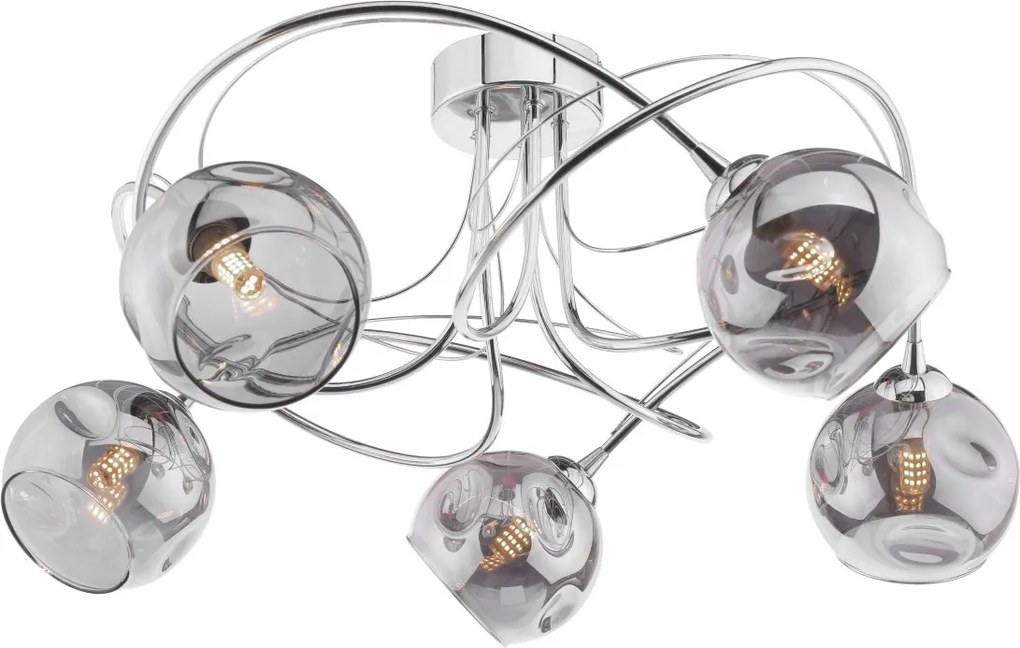 Dar Lighting modern mennyezeti lámpa onawa csiszolt króm darona5450-15
