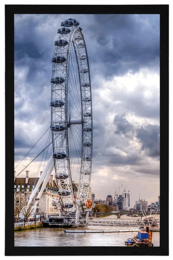 Poszter egyedülálló London és a Temze