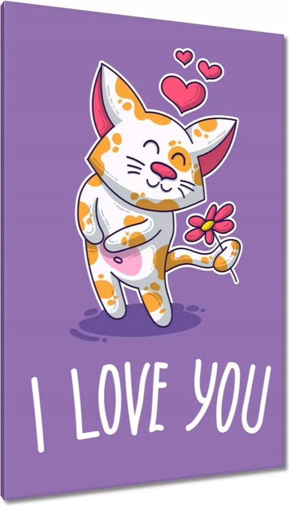 Vászonkép 80x120 Cica