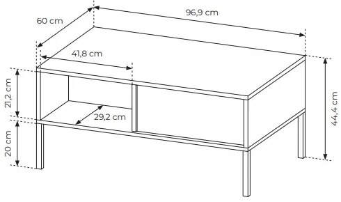 Dohányzóasztal Danton 2S (bézs). 1071336