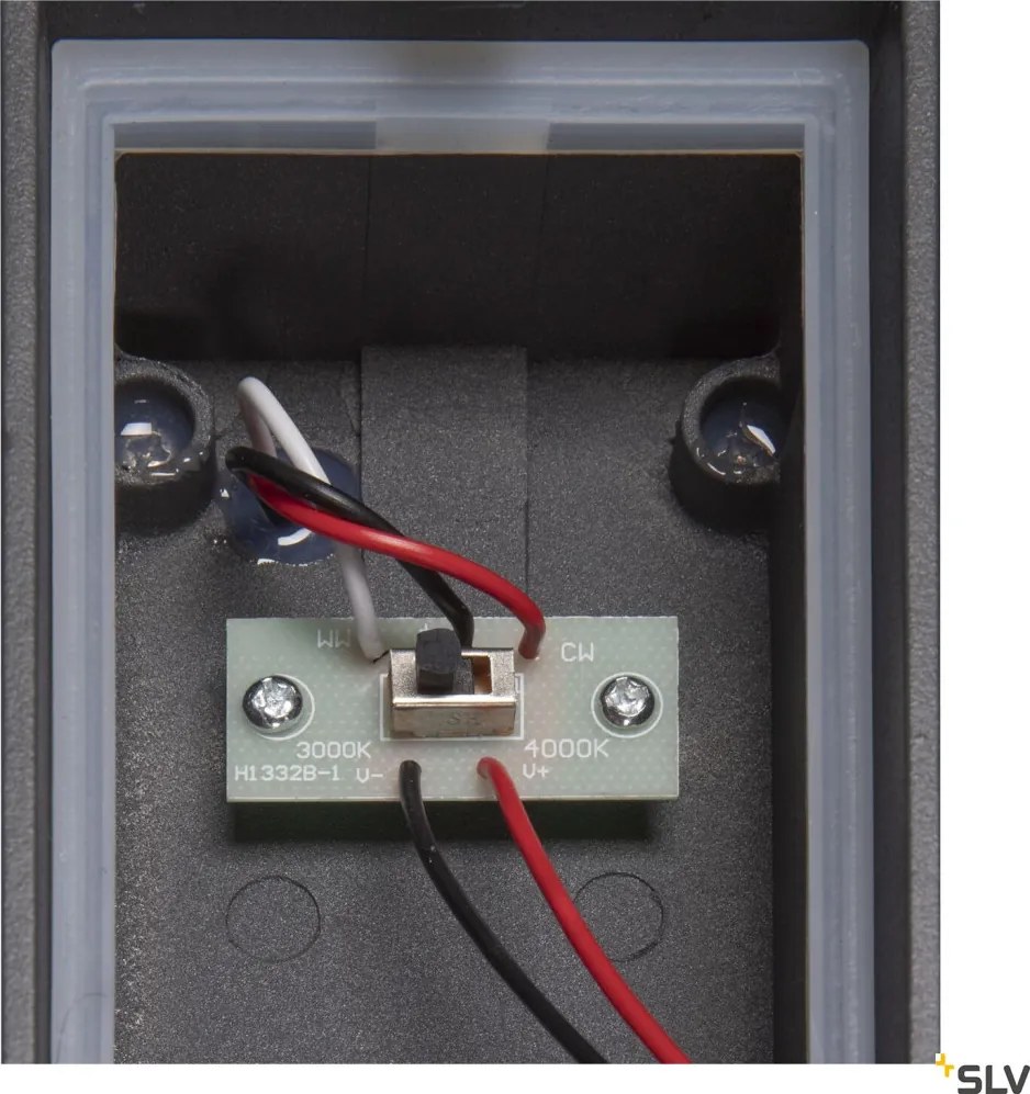 SLV 1005443 BOOKAT Modern Kültéri Fali Lámpa Antracit LED IP65