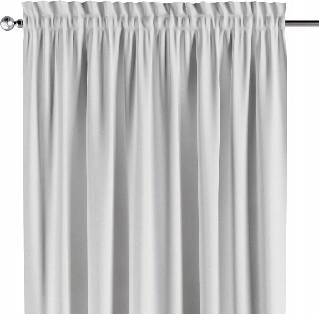 Csatornafüggöny frufruval 1 db 130x245cm fehér