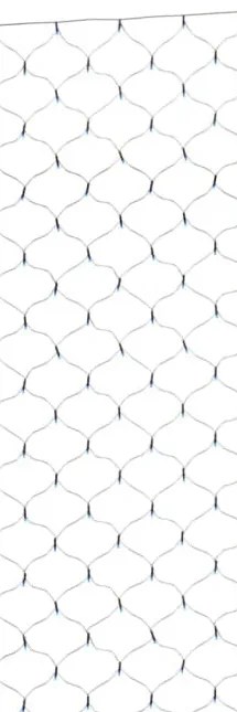 kék kültéri hálós karácsonyi világítás 204 LED 3 x 2 m