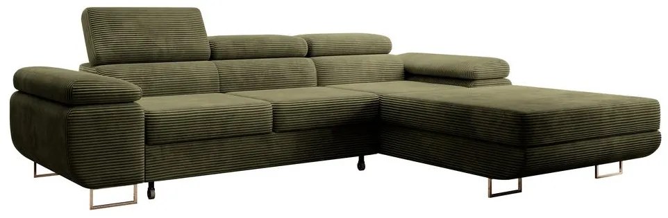 Sarokkanapé Grande (J) (oliva + króm). 1100528