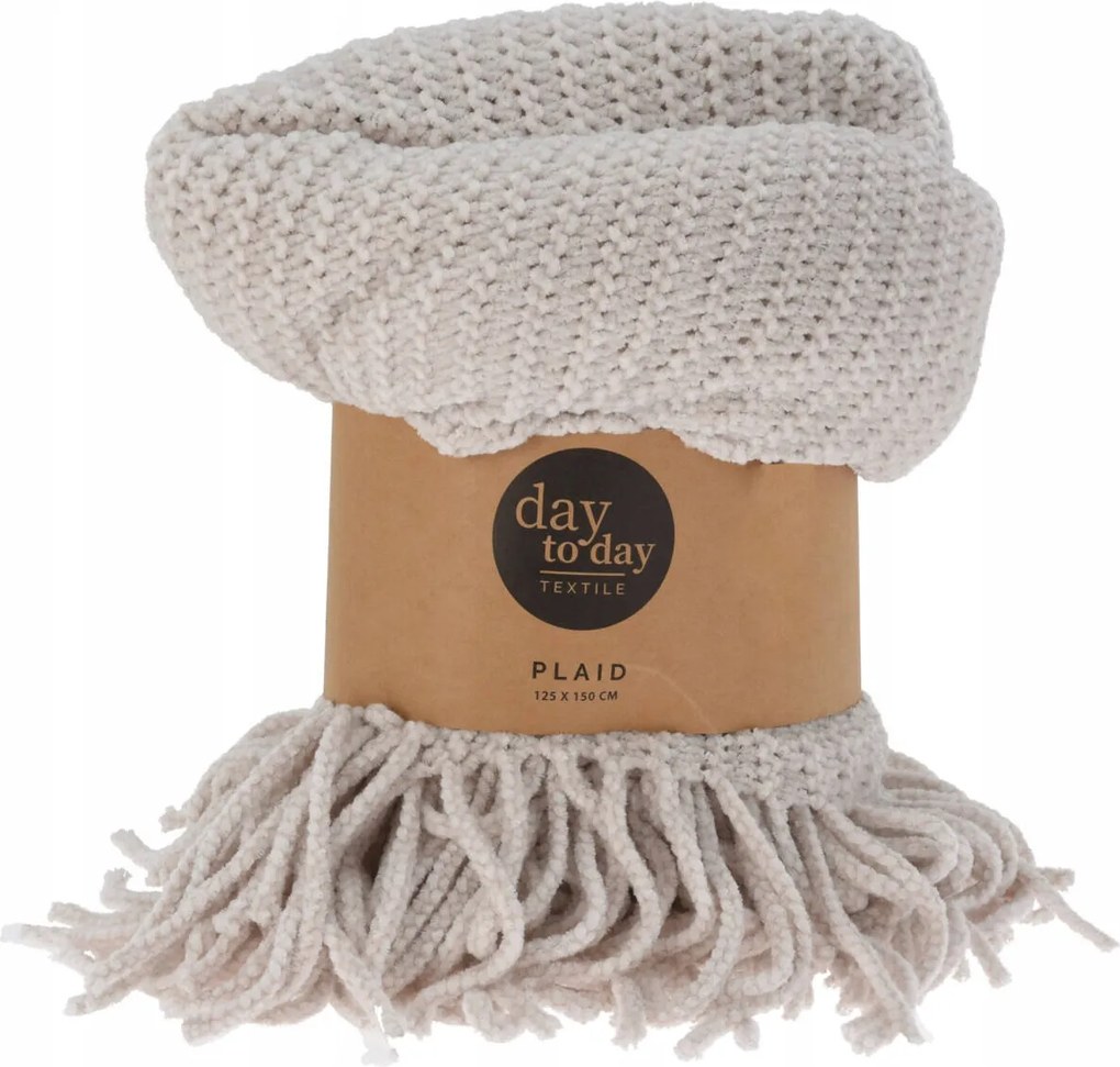 Boho Takaró Rojtokkal Poliészter 150X120 CM Világosszürke