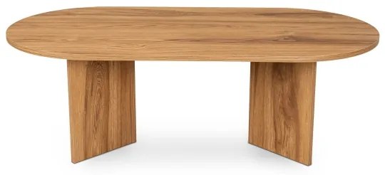 Kávésasztal OVAL 60x120 cm barna