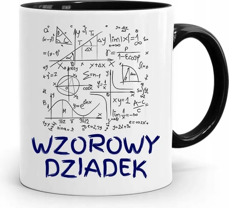 Bögre Fekete Ajándék Nagypapának Mintás Nagypapa fényképes nyomtatással