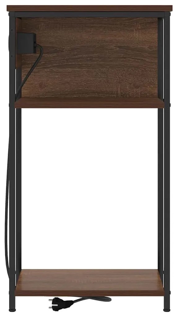 Éjjeliszekrény barna tölgy 41 x 28 x 76 cm Faanyag