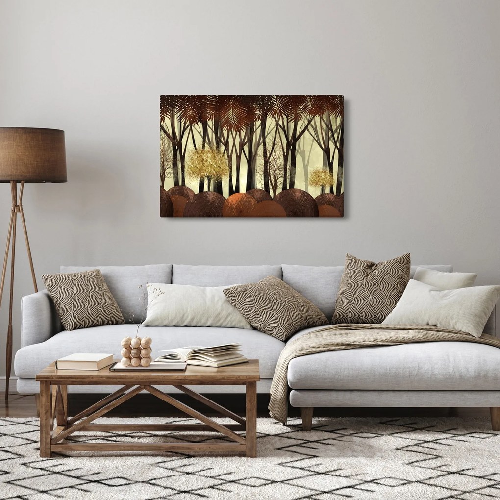 Kép - Dekoratív erdő (90x60 cm)