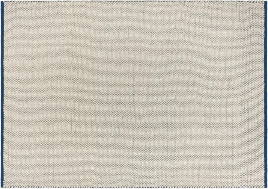 Kék-bézs kézi szövésű gyapjú szőnyeg 140x200 cm Lenu – noo.ma