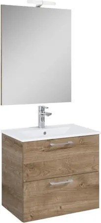 Ceramia Lea Fürdőszobabútor szett mosdóval 61,5x55x41,7 cm tölgy LEASET60D