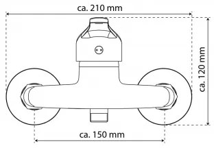 Eisl NI168CR - GRANDE VITA CLASSIC zuhanycsaptelep, fényes króm kivitel