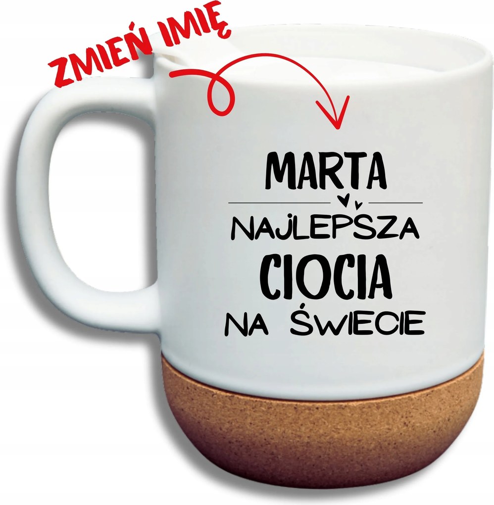 Fehér Bögre Parafa Vicces Ajándék Legjobb Nagynéni Személyre Szabott Név