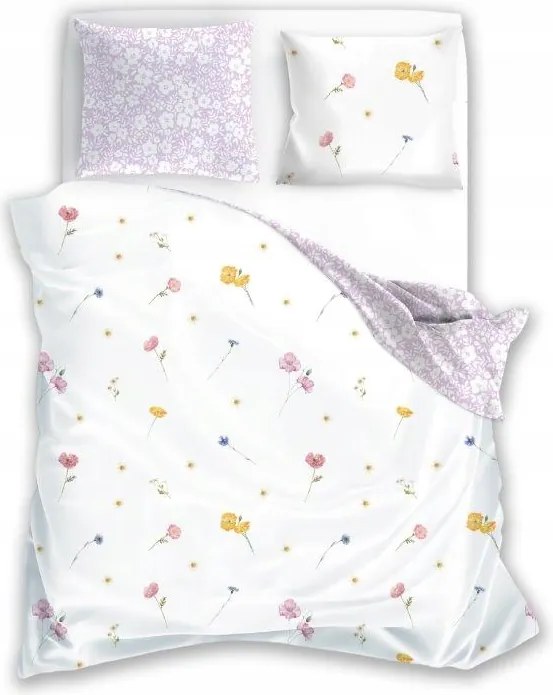 Pamut Ágyneműhuzat Virágok 140x200 70x90 szett 2 részes