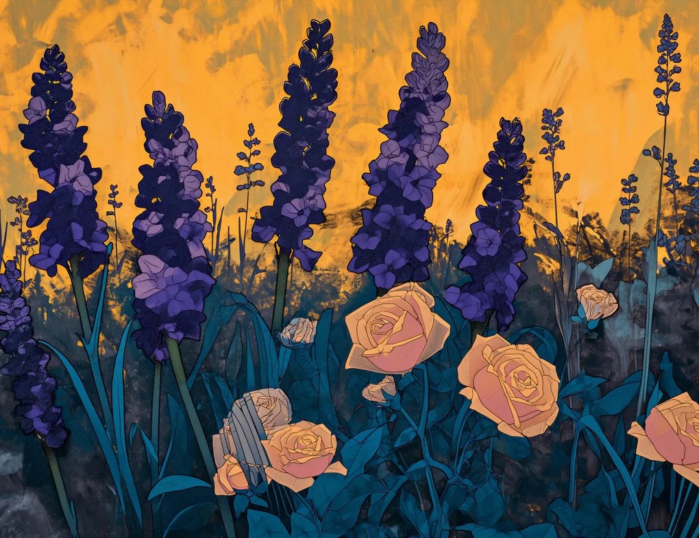 Poszter 65x50cm Aranykert