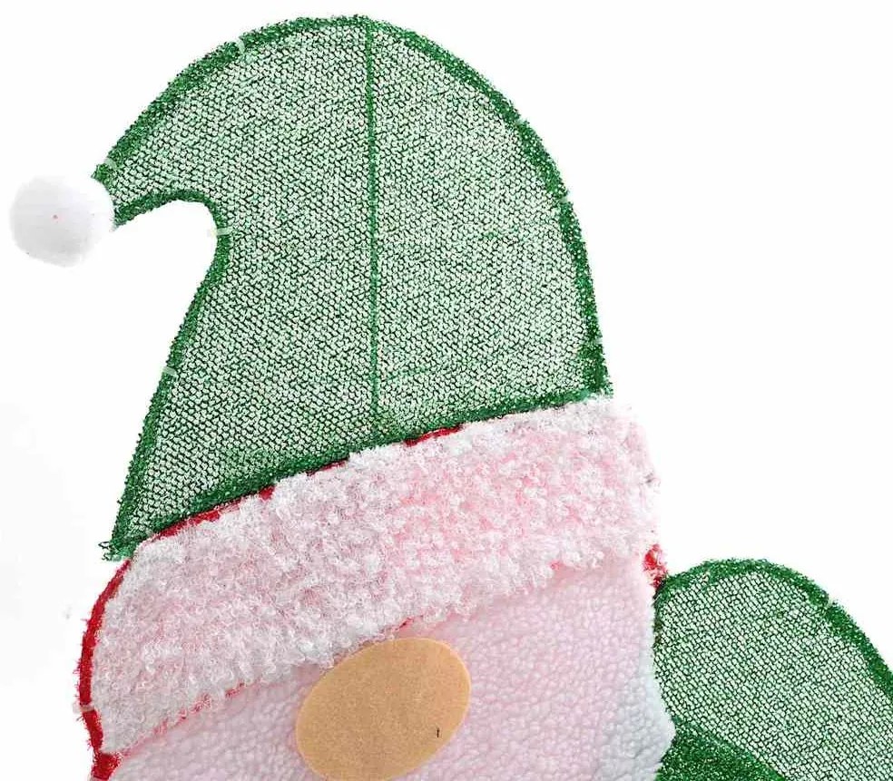 Világító Mikulás 60 LED-del Meleg fehér 62 x 70 cm Lurex Szövet