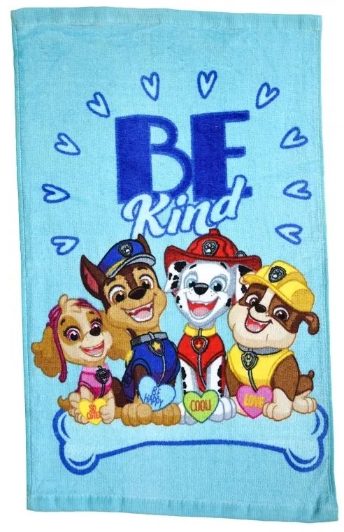 Gyermek törölköző PAW PATROL világoskék 30x50cm Setino