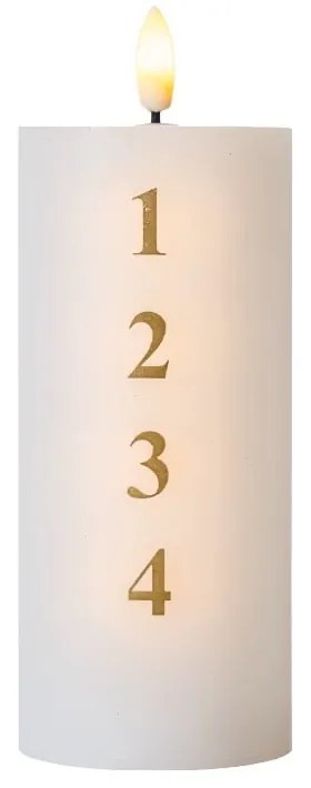 Elemmel működő LED gyertya (magasság 15 cm) Sille Advent – Sirius