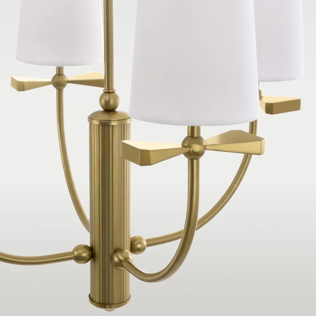 COSMOLIGHT P04190BR BOW Modern Csillár Fehér, Sárgaréz E14 IP20
