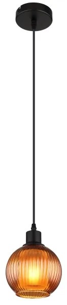 Globo 15638B - Csillár zsinóron ZUMBA 1xE27/25W/230V átm. 15 cm réz