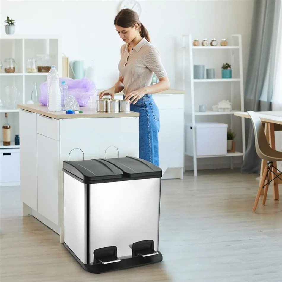 Orion DUO szemeteskosár, 2 x 30 l, 60 l