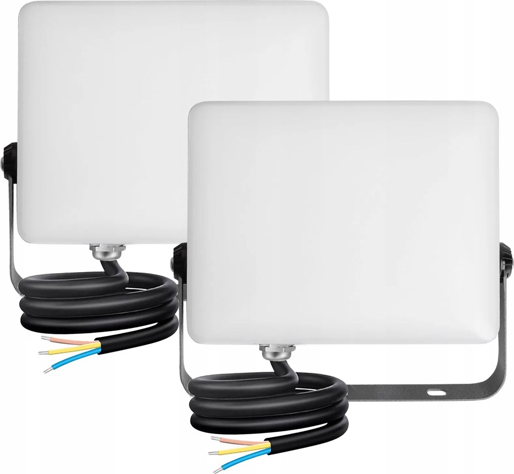 Led fényvető matt 50W halogén 4000K kültéri reflektor 2db Aigostar