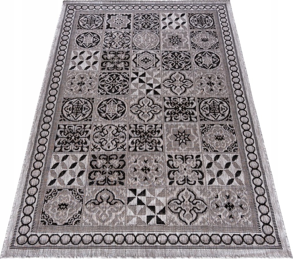 Mela Zsinór Szőnyeg 140x200 Lapos Szövésű Beltéri Kültéri Sima #06