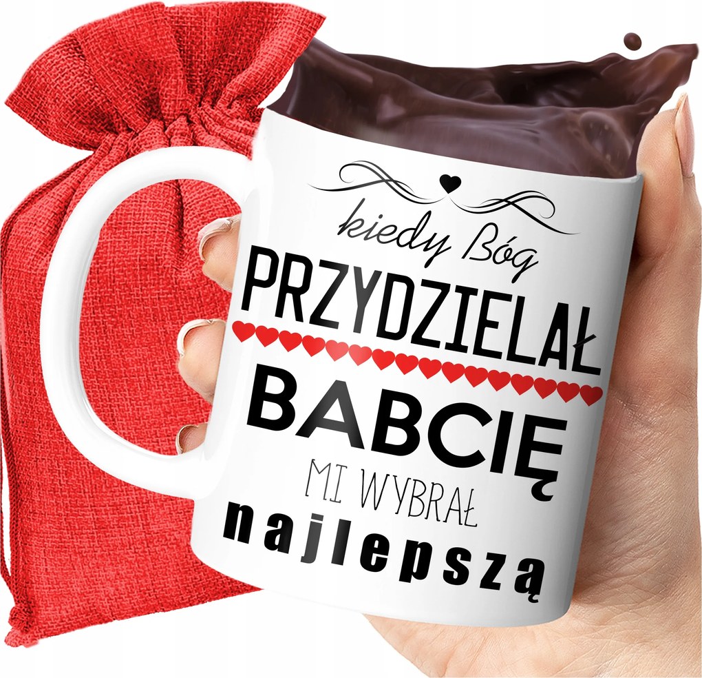 Nyomott Mintás Bögre Isten Kiválasztotta Nekem A Legjobb Nagymamát Ajándék