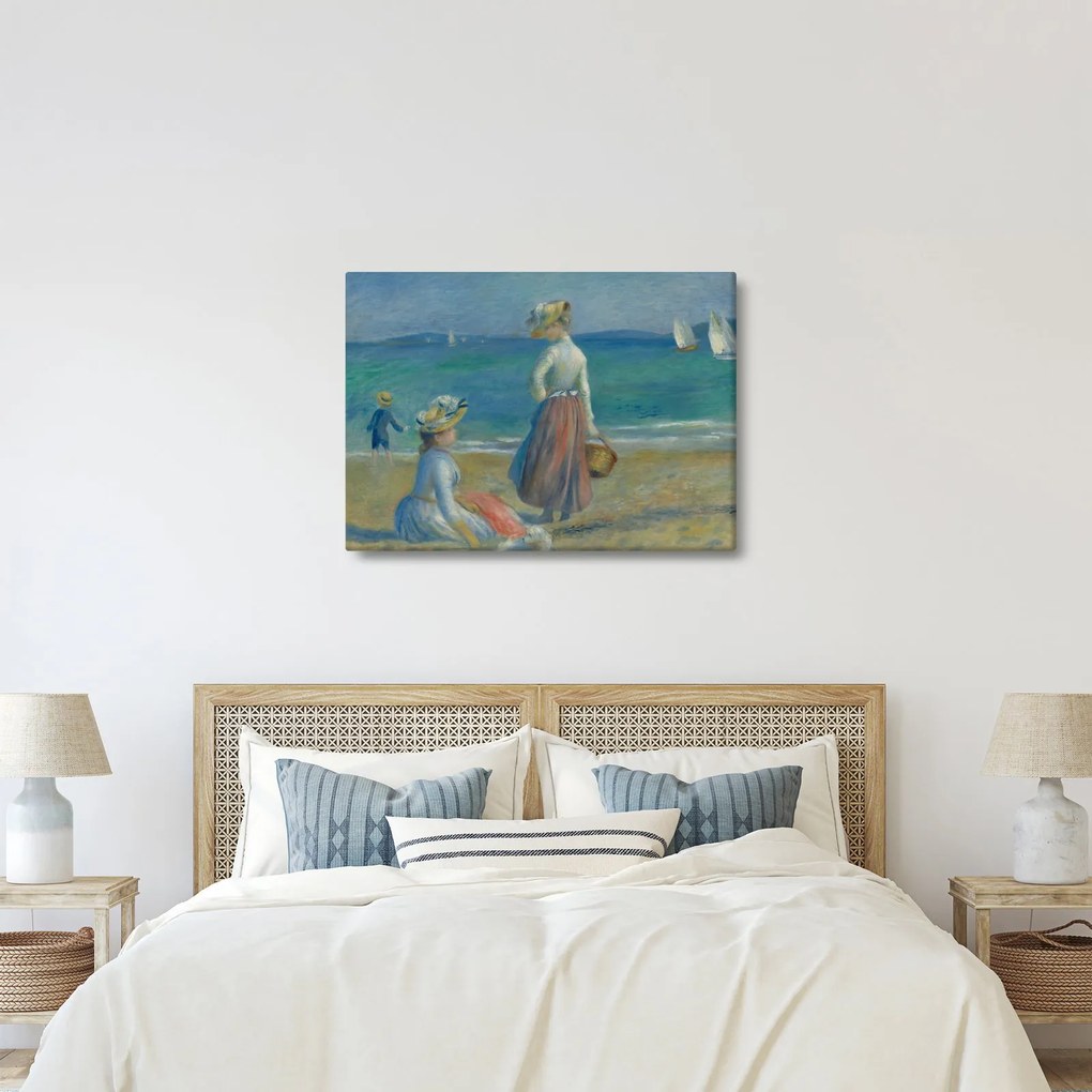 Kép - Auguste Renoir, Figures on the Beach, reprodukciók (70x50 cm)