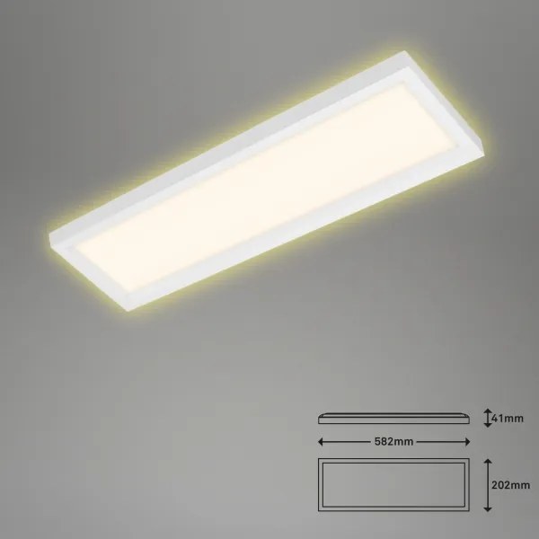 Briloner 7365-016 - LED Mennyezeti lámpa CADRE LED/22W/230V 58,2x20,2 cm fehér