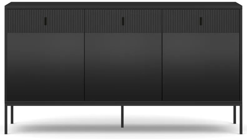 Komód Fekete Színben MAGGIORE MA03. 155 cm.