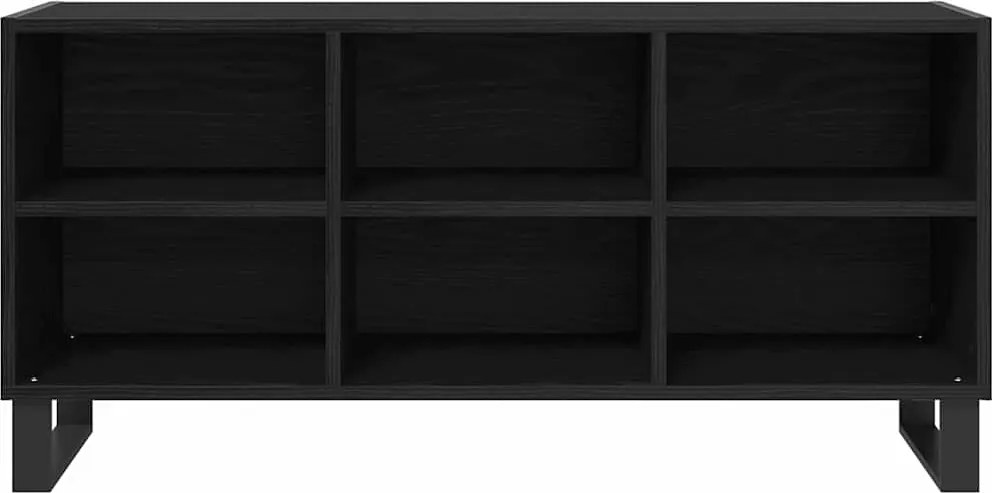 vidaXL TV szekrény Fekete tölgy 103,5 x 30 x 50 cm Faanyag