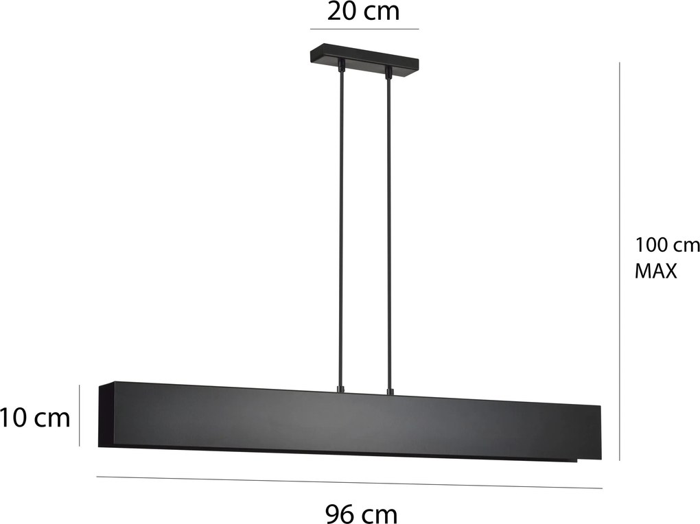 Emibig modern függeszték gentor fekete emi672/4