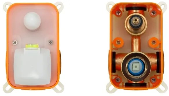 REA-P6609 - LUNGO termosztátos zuhanyszett rejtett csapteleppel, szálcsiszolt arany