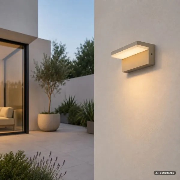 Rabalux 77219 - LED kültéri fali lámpatest ZARAGOZA LED/9W/230V IP54 bézs