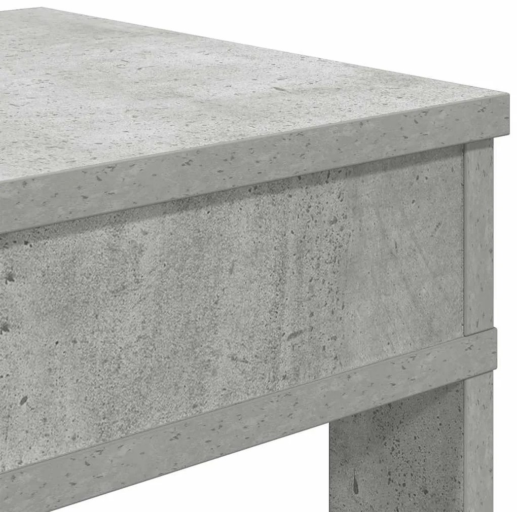 betonszürke szerelt fa cipőtartó 60x30x98 cm