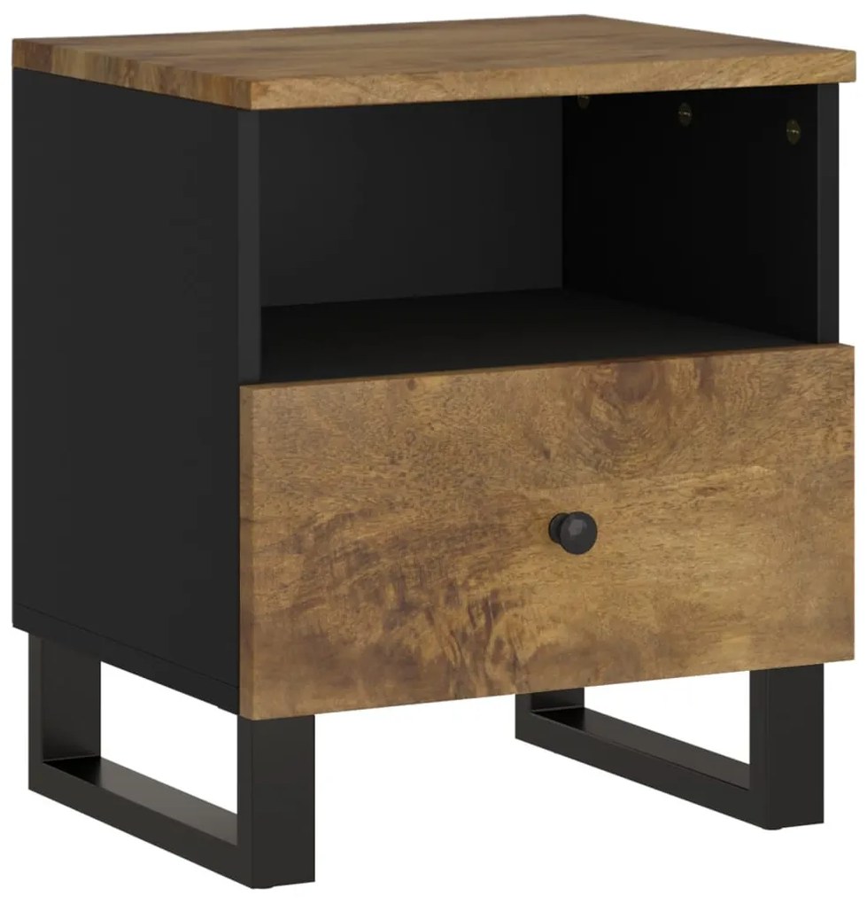 Tömör mangófa és szerelt fa éjjeliszekrény