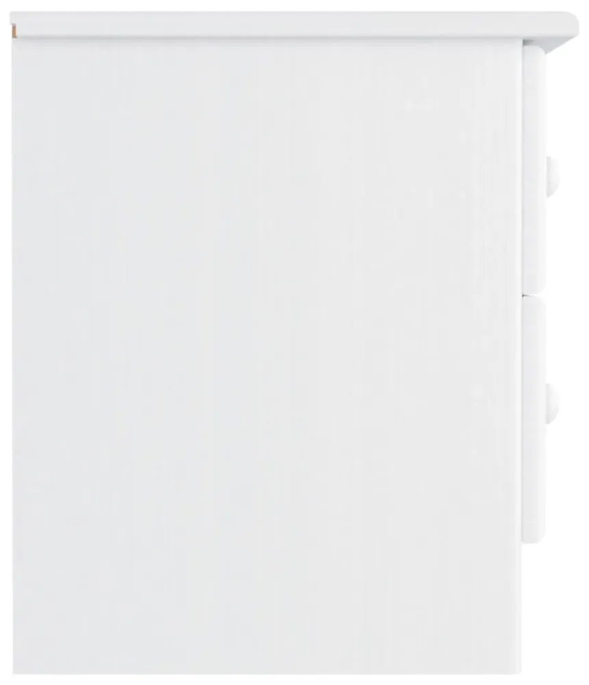 vidaXL ALTA fehér tömör fenyőfa éjjeliszekrény 41x35x41 cm