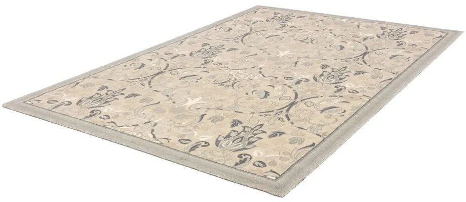 Bézs gyapjú szőnyeg 133x190 cm Archie beige – Agnella