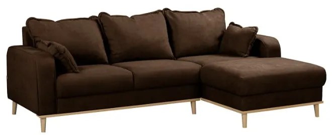 Sötétbarna sarokkanapé (jobb oldali) Beata – Ropez