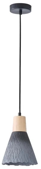 Csillár zsinóron 1xE27/15W/230V szürke