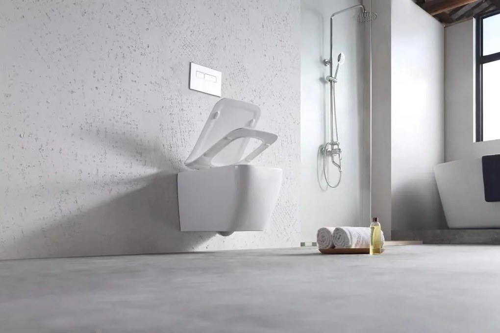 WC csésze REA MARTIN SLIM RIMLESS DUROPLAST