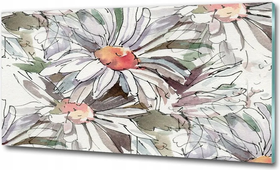 Fotó üvegkép Hawaii virágok 100x70