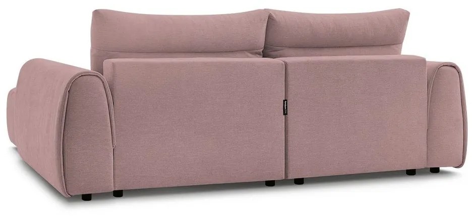Világos rózsaszín sarokkanapé Aden – Bobochic Paris