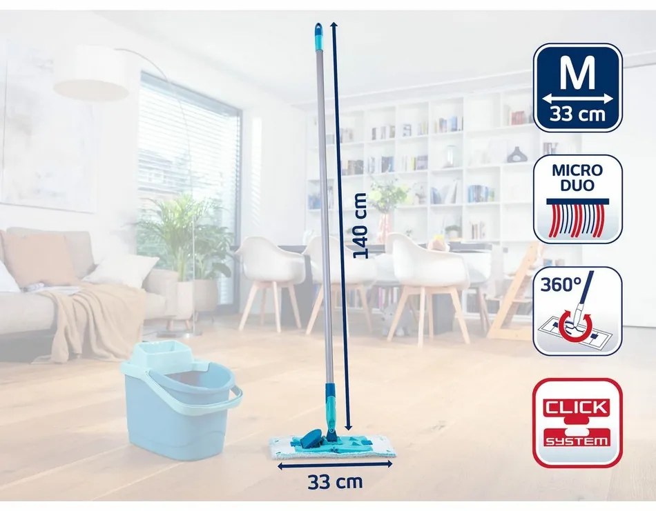 Leifheit Mop PowerClean M mikro duo
