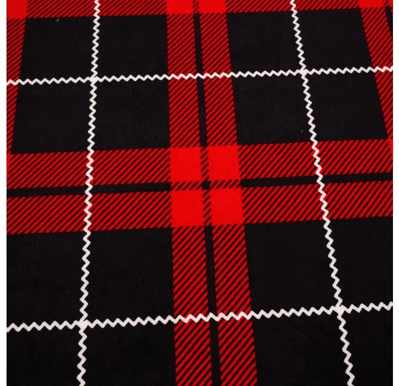 ALBURY 90x200 cm piros mikroplüss lepedő