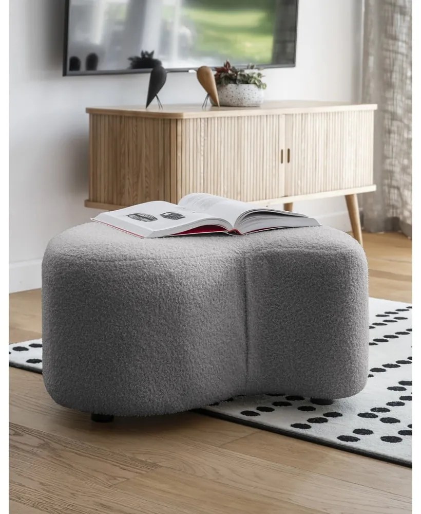 Szürke buklé puff Miuf – Miuform