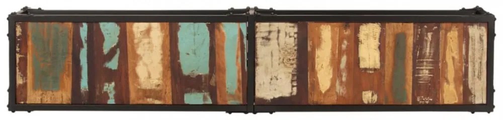 tömör újrahasznosított fa TV-szekrény 150x30x41 cm