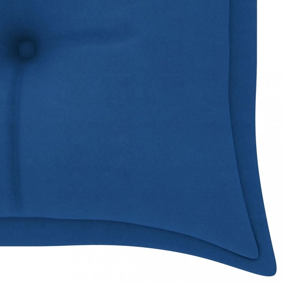 tömör tíkfa Batavia pad kék párnával 150 cm